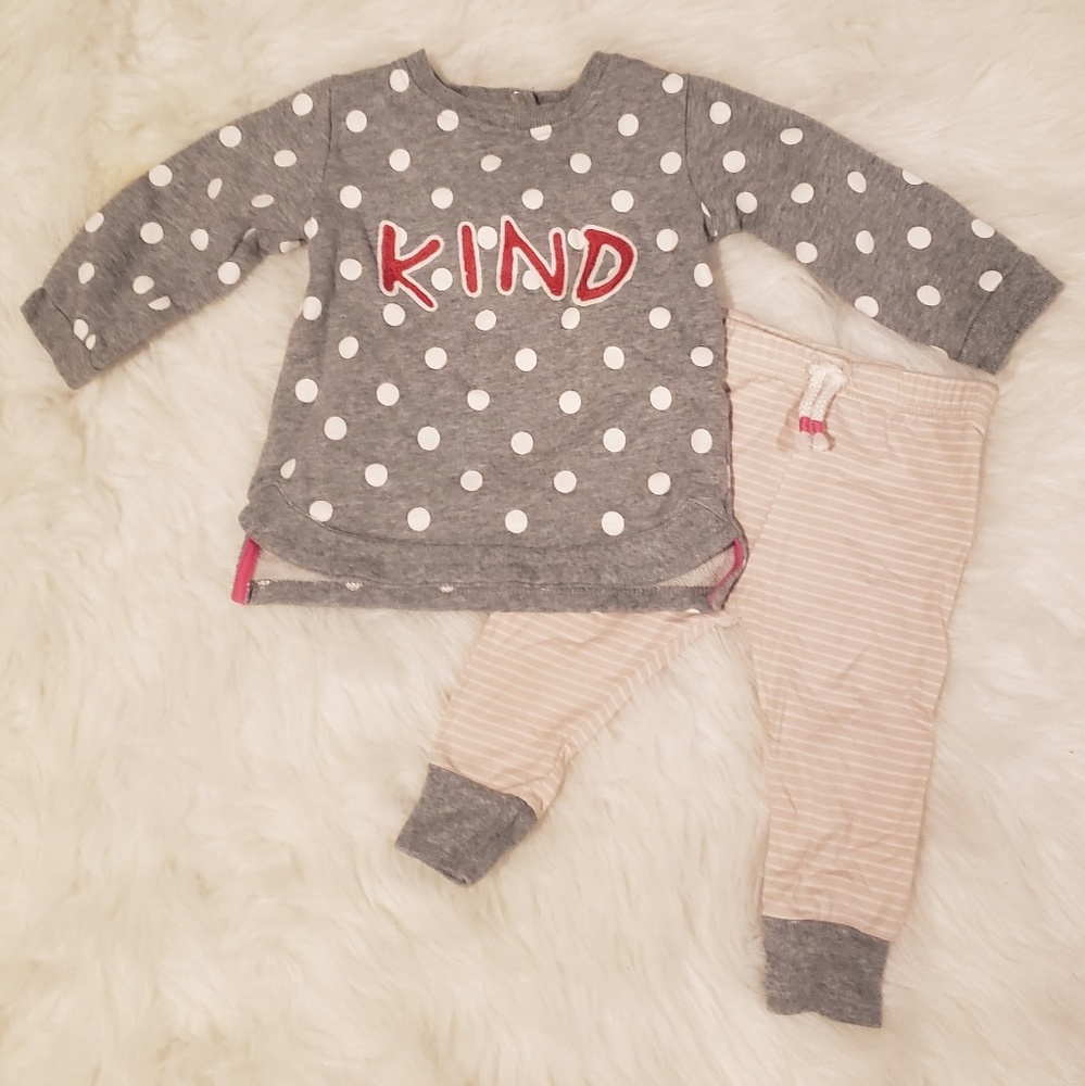 Infant Girls Kind Outfit 12 months